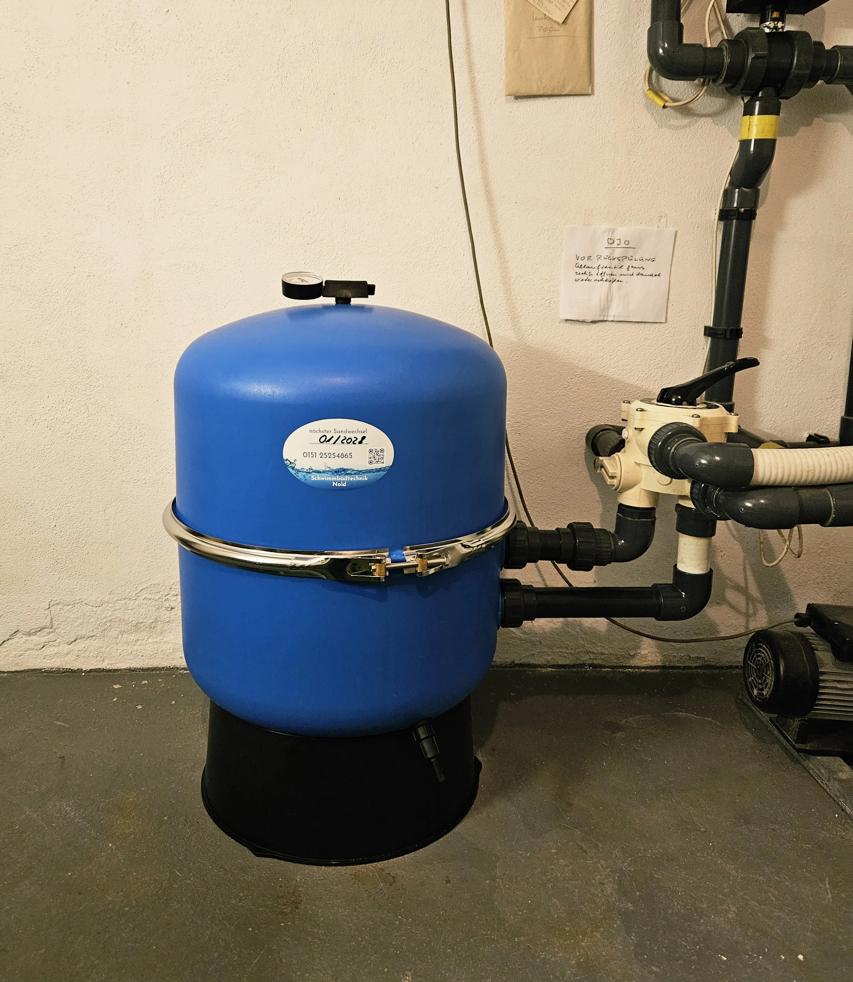 Austausch Filterkessel